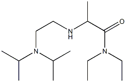 2-({2-[bis(propan-2-yl)amino]ethyl}amino)-N,N-diethylpropanamide Struktur