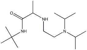 2-({2-[bis(propan-2-yl)amino]ethyl}amino)-N-tert-butylpropanamide Struktur