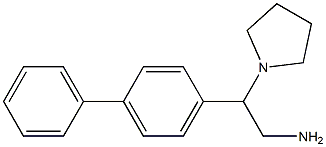 2-(1,1'-biphenyl-4-yl)-2-pyrrolidin-1-ylethanamine Struktur