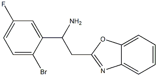 2-(1,3-benzoxazol-2-yl)-1-(2-bromo-5-fluorophenyl)ethan-1-amine Struktur