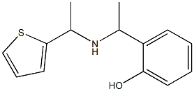 2-(1-{[1-(thiophen-2-yl)ethyl]amino}ethyl)phenol Struktur