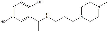 2-(1-{[3-(4-methylpiperazin-1-yl)propyl]amino}ethyl)benzene-1,4-diol Struktur