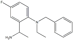 2-(1-aminoethyl)-N-benzyl-N-ethyl-4-fluoroaniline Struktur