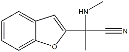 2-(1-benzofuran-2-yl)-2-(methylamino)propanenitrile Struktur