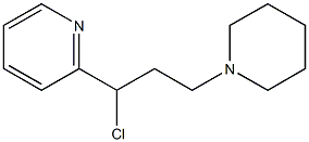 2-(1-chloro-3-piperidin-1-ylpropyl)pyridine Struktur