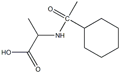 2-(1-cyclohexylacetamido)propanoic acid Struktur