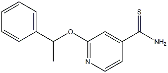 2-(1-phenylethoxy)pyridine-4-carbothioamide Struktur