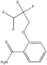 2-(2,2,3,3-tetrafluoropropoxy)benzene-1-carbothioamide Struktur