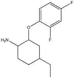 2-(2,4-difluorophenoxy)-4-ethylcyclohexanamine Struktur