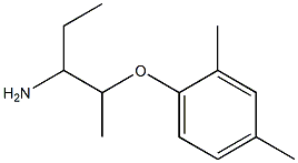 2-(2,4-dimethylphenoxy)-1-ethylpropylamine Struktur