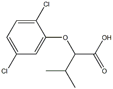 2-(2,5-dichlorophenoxy)-3-methylbutanoic acid Struktur