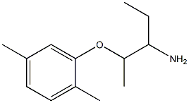 2-(2,5-dimethylphenoxy)-1-ethylpropylamine Struktur