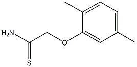 2-(2,5-dimethylphenoxy)ethanethioamide Struktur