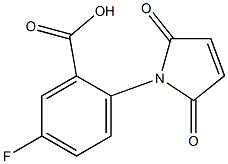 2-(2,5-dioxo-2,5-dihydro-1H-pyrrol-1-yl)-5-fluorobenzoic acid Struktur