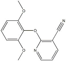 2-(2,6-dimethoxyphenoxy)nicotinonitrile Struktur