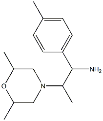 2-(2,6-dimethylmorpholin-4-yl)-1-(4-methylphenyl)propan-1-amine Struktur