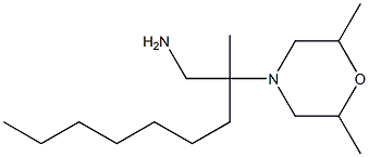 2-(2,6-dimethylmorpholin-4-yl)-2-methylnonan-1-amine Struktur