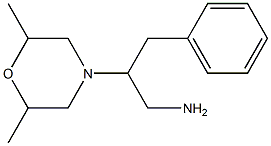 2-(2,6-dimethylmorpholin-4-yl)-3-phenylpropan-1-amine Struktur