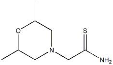 2-(2,6-dimethylmorpholin-4-yl)ethanethioamide Struktur