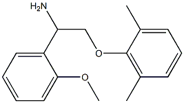 2-(2,6-dimethylphenoxy)-1-(2-methoxyphenyl)ethanamine Struktur