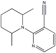 2-(2,6-dimethylpiperidin-1-yl)nicotinonitrile Struktur