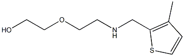 2-(2-{[(3-methylthiophen-2-yl)methyl]amino}ethoxy)ethan-1-ol Struktur