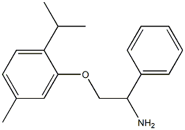 2-(2-amino-2-phenylethoxy)-4-methyl-1-(propan-2-yl)benzene Struktur