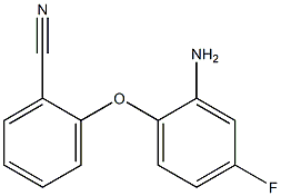 2-(2-amino-4-fluorophenoxy)benzonitrile Struktur