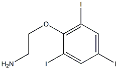 2-(2-aminoethoxy)-1,3,5-triiodobenzene Struktur