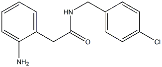 2-(2-aminophenyl)-N-[(4-chlorophenyl)methyl]acetamide Struktur