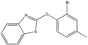 2-(2-bromo-4-methylphenoxy)-1,3-benzothiazole Struktur