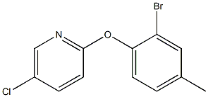 2-(2-bromo-4-methylphenoxy)-5-chloropyridine Struktur