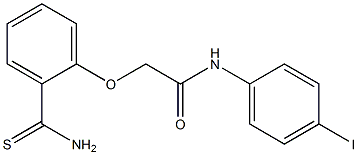 2-(2-carbamothioylphenoxy)-N-(4-iodophenyl)acetamide Struktur