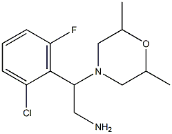 2-(2-chloro-6-fluorophenyl)-2-(2,6-dimethylmorpholin-4-yl)ethanamine Struktur