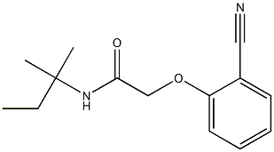 2-(2-cyanophenoxy)-N-(1,1-dimethylpropyl)acetamide Struktur