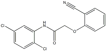 2-(2-cyanophenoxy)-N-(2,5-dichlorophenyl)acetamide Struktur