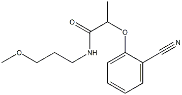 2-(2-cyanophenoxy)-N-(3-methoxypropyl)propanamide Struktur