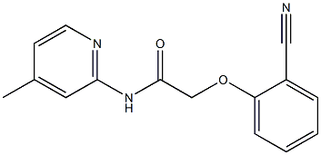 2-(2-cyanophenoxy)-N-(4-methylpyridin-2-yl)acetamide Struktur