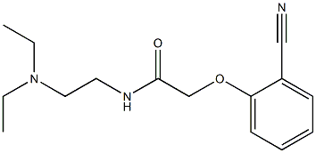 2-(2-cyanophenoxy)-N-[2-(diethylamino)ethyl]acetamide Struktur