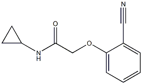 2-(2-cyanophenoxy)-N-cyclopropylacetamide Struktur