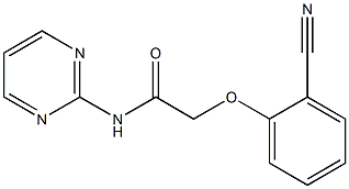 2-(2-cyanophenoxy)-N-pyrimidin-2-ylacetamide Struktur