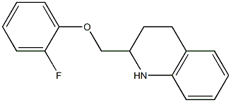 2-(2-fluorophenoxymethyl)-1,2,3,4-tetrahydroquinoline Struktur