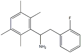 2-(2-fluorophenyl)-1-(2,3,5,6-tetramethylphenyl)ethan-1-amine Struktur