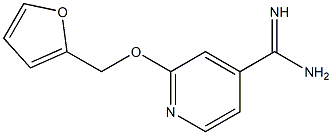 2-(2-furylmethoxy)pyridine-4-carboximidamide Struktur