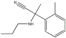 2-(2-methylphenyl)-2-(propylamino)propanenitrile Struktur