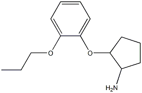 2-(2-propoxyphenoxy)cyclopentan-1-amine Struktur