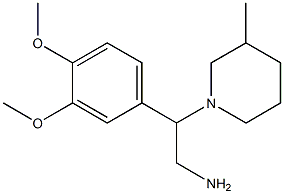 2-(3,4-dimethoxyphenyl)-2-(3-methylpiperidin-1-yl)ethanamine Struktur