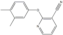 2-(3,4-dimethylphenoxy)nicotinonitrile Struktur