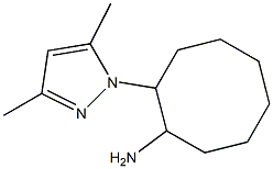 2-(3,5-dimethyl-1H-pyrazol-1-yl)cyclooctanamine Struktur