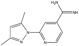 2-(3,5-dimethyl-1H-pyrazol-1-yl)pyridine-4-carboximidamide Struktur